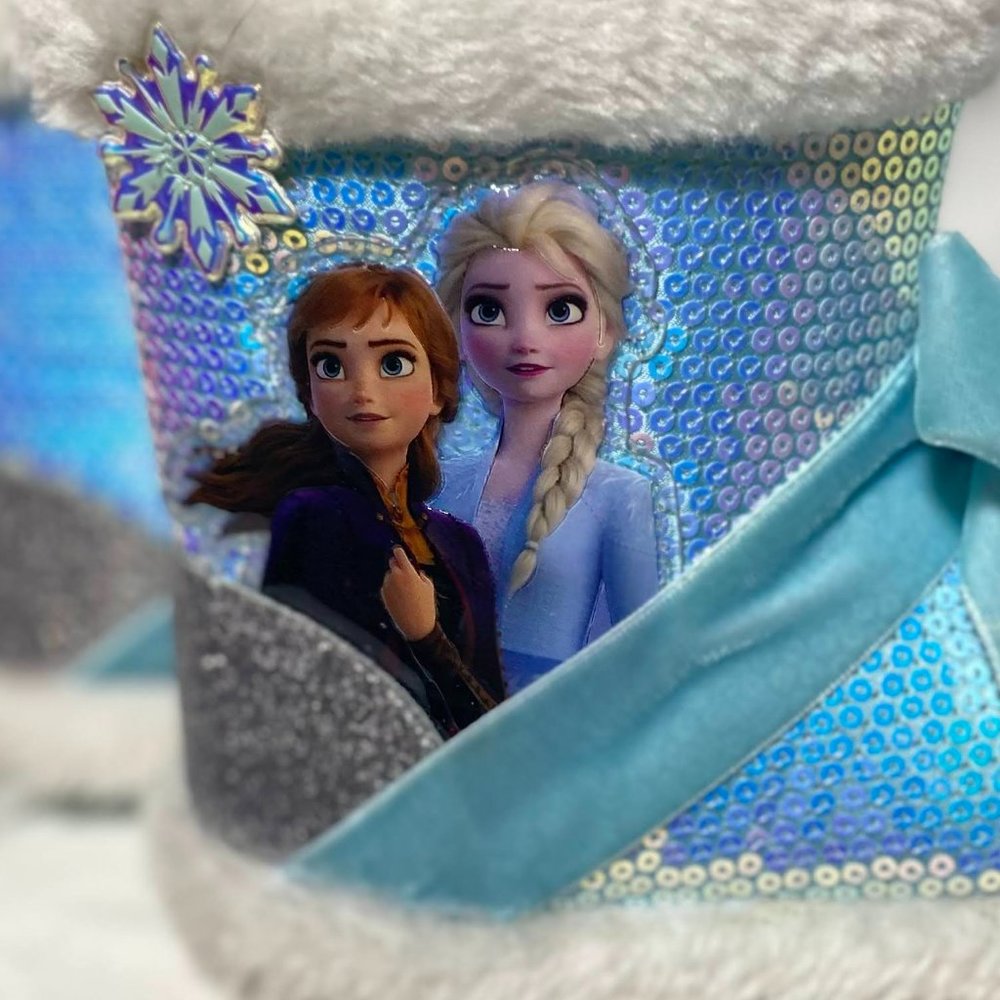 Frozen Elsa & Anna Toddler Boot Slippers